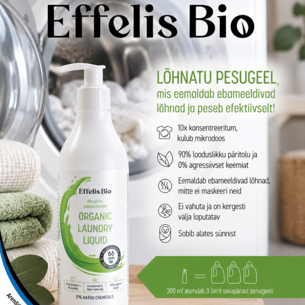 Lõhnatu orgaaniline pesugeel 300ml