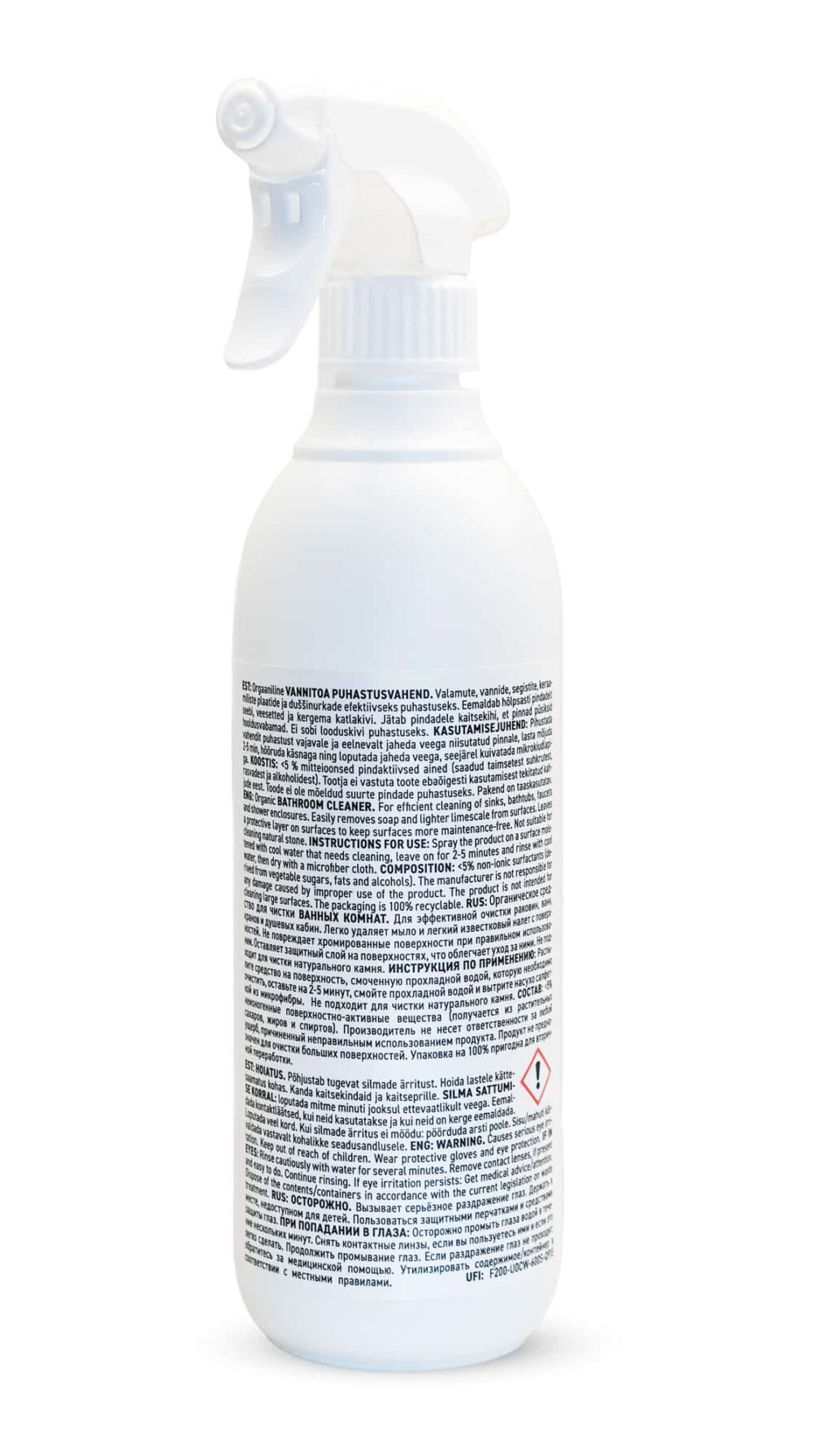 Effelys_spray_bathroom_3 Orgaaniline Vannitoa puhastusvahend 500 ml