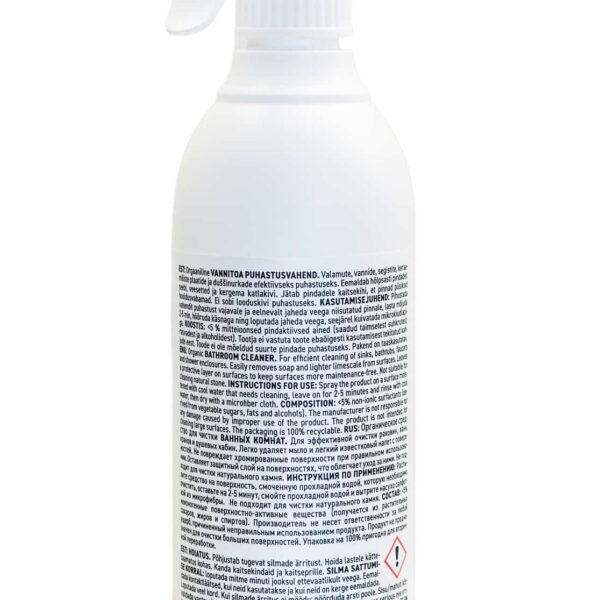 Effelys_spray_bathroom_3 Orgaaniline Vannitoa puhastusvahend 500 ml