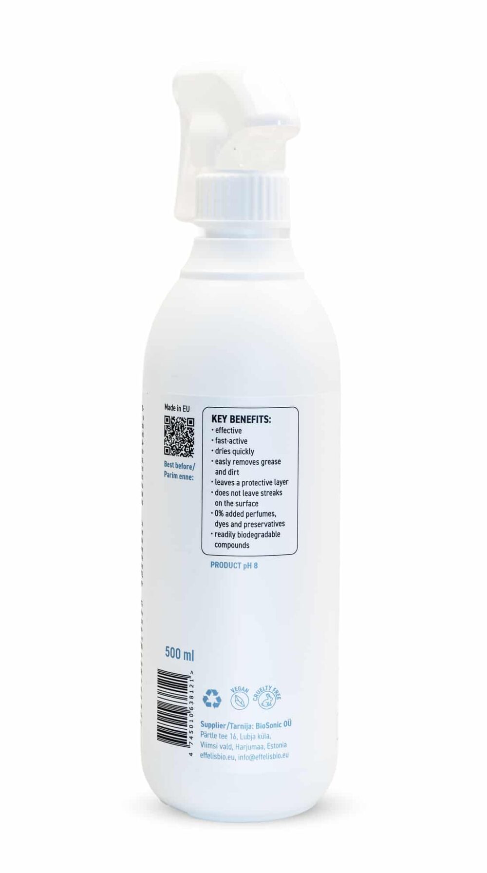 Effelys_spray_glass_2 Orgaaniline Klaasipuhastusvahend 500 ml