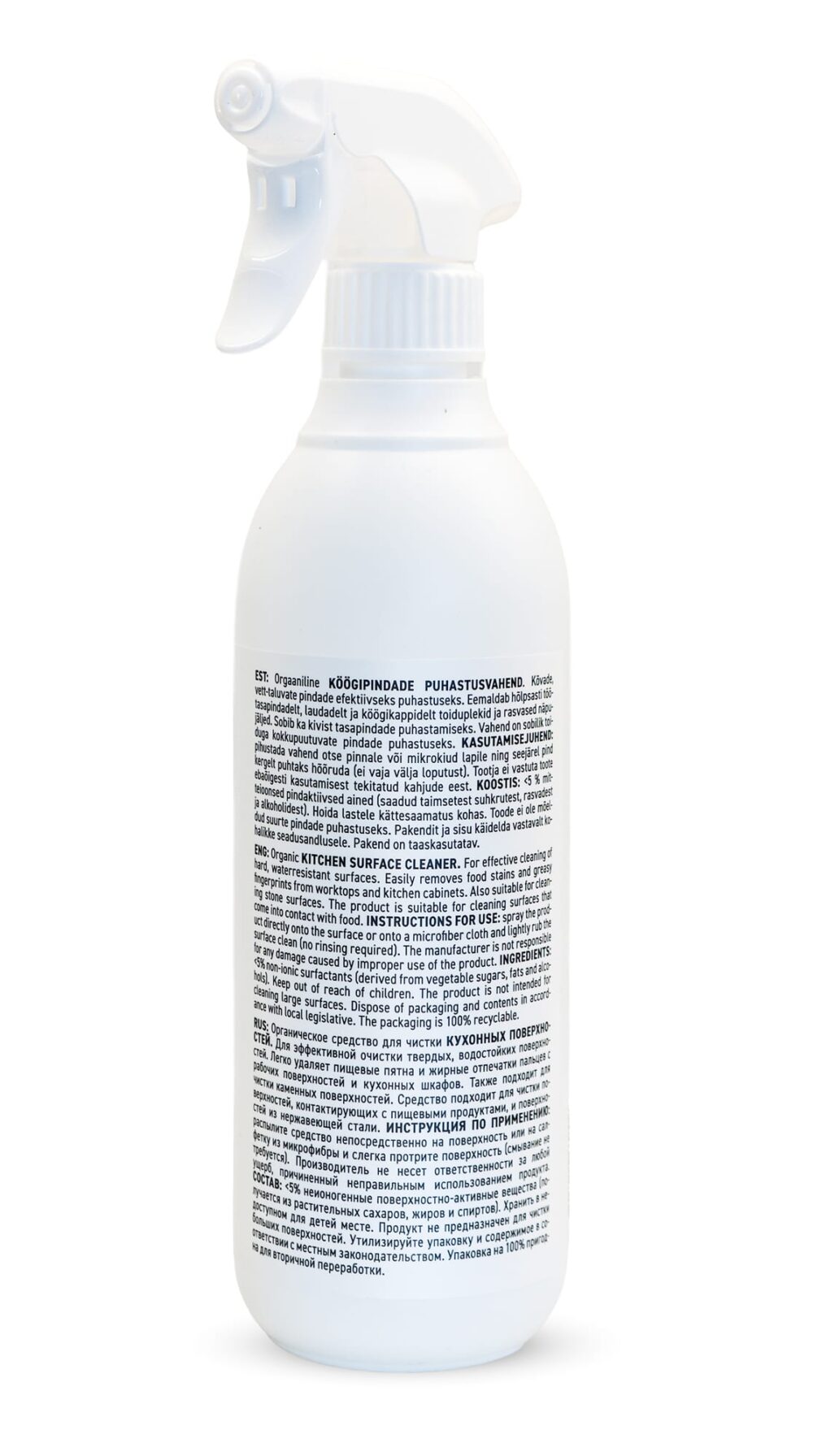 Effelys_spray_kitchen_3 Orgaaniline Köögipindade puhastusvahend 500 ml